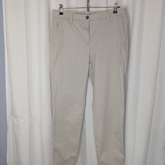 Talbots Girlfriend Chino, Size 6, Tan, Tapered, 98% cotton, 2% Spandex - Picture 1 of 6